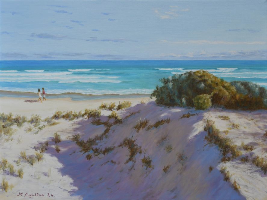 Walk pass the dunes 46x61cm $1000